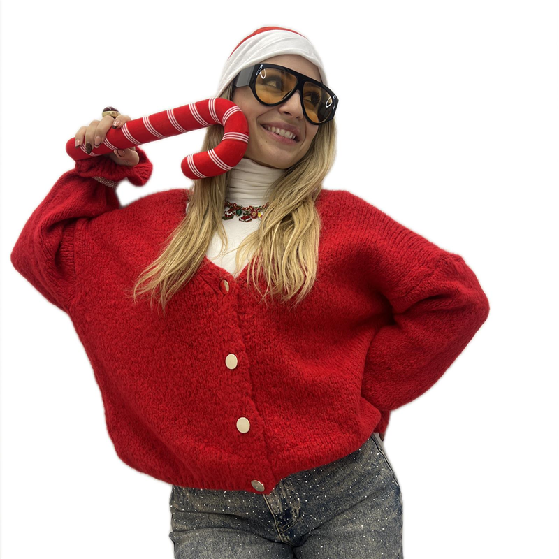 cardigan con bottoni holiday